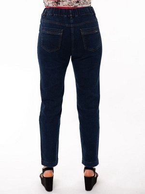 Слегка приуженные синие джинсы ЕВРО (ряд 48-60) арт. M-BL73100P-4108-2