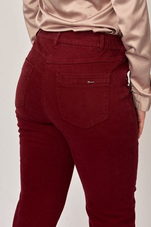 Слегка приуженные джинсы бордо ЕВРО (ряд 48-60) арт. M-BL75033-1752-51
