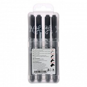 Набор маркеров для каллиграфии, 4 штуки, Centropen 8772, 1.4-4.8 мм, пластиковая упаковка