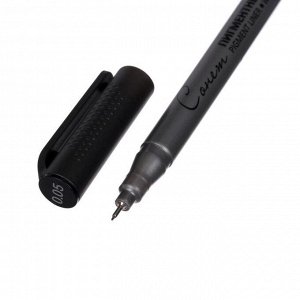 Ручка капиллярная для черчения ЗХК "Сонет" линер 0.05 мм, цвет чёрный, 2341643