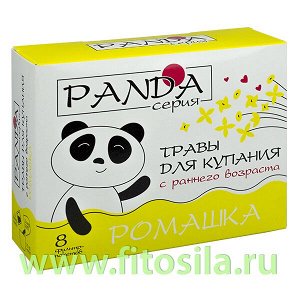 Травы для купания "Панда" Ромашка, № 8 ф/пак х 5 г, в инд. уп., ТМ "Фарм-продукт"