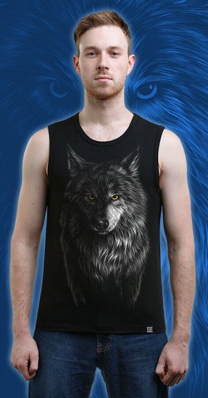 Майки мужские Волк (Светится в темноте и ультрафиолете)