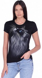 Футболки женские Cats look (Светится в темноте и ультрафиолете) NEW!