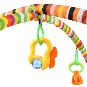B1682982-R Детский игровой коврик забавный лисенок с игрушками на подвеске в пак. Умка в кор.18шт