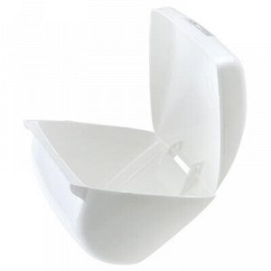 Держатель для туалетной бумаги пластмассовый "Волна", белый