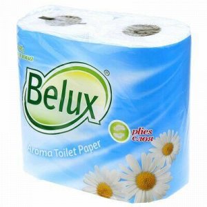 Туалетная бумага 2-х слойная "Belux Арома" 19м, 160 отрывных
