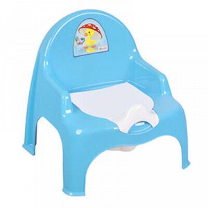 Горшок детский пластмассовый "Кресло" 32х28х34см, голубой (Р