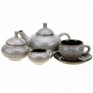 "Мрамор" Сервиз чайный керамический "Орнамент" чашка чайная