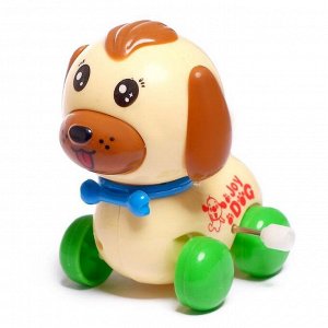 Игрушка заводная «Собака», цвета МИКС