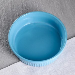 Форма для выпечки "Классика", голубой цвет, 0.6 л, керамика