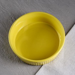 Форма для выпечки "Классика", желтый цвет, 0.6 л, керамика
