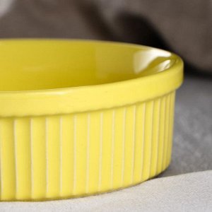 Форма для выпечки "Классика", желтый цвет, 0.6 л, керамика
