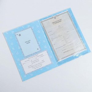 Папка для свидетельства о рождении, А4 «Мои первые документы»
