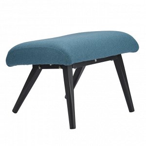 Кресло с подставкой для ног и подушкой Berg Bridjet, серо-голубое