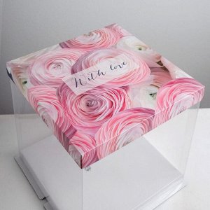 Складная коробка под торт With love, 30 ? 30 см