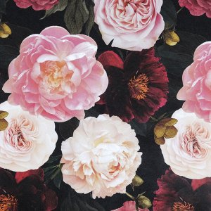 Бумага крафтовая «Цветы», 50 x 70 см