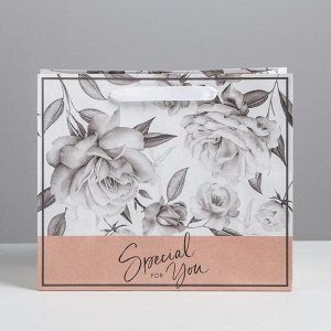 Пакет крафтовый горизонтальный «Special for you», 27 х 23 х 11,5 см