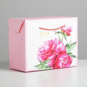 Пакет—коробка «Just for you», 23 × 18 × 11 см