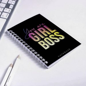 Блокнот голографический You are Girl Boss, 40 листов