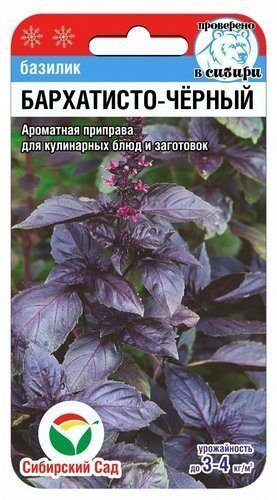 Базилик Бархатисто-черный 0,5гр (Сиб Сад)