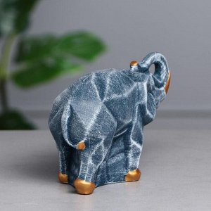 Набор статуэток "Пара слонов", камень, синий