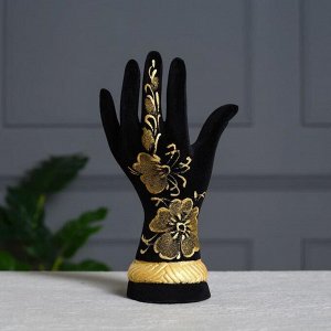 Подставка "Рука", для колец и бижутерии, цвет черный, 21 см, микс