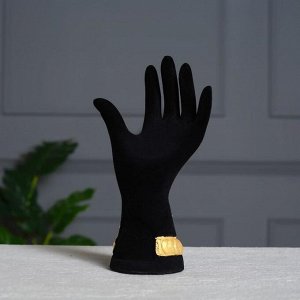 Подставка "Рука", для колец и бижутерии, цвет черный, 21 см, микс