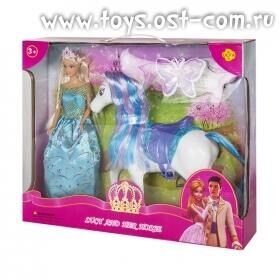 Кукла DEFA Lucy "Принцесса с лошадкой" (в комплекте лошадь, заколки и расческа)