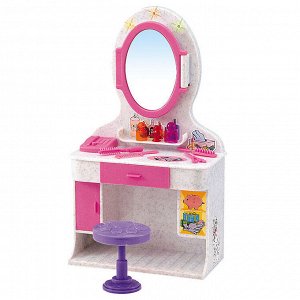 Набор мебели для кукол DollyToy "Магическое зеркало" (трюмо, аксесс., свет, звук)