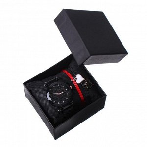 Подарочный набор 2 в 1 "Вия": наручные часы и браслет, d=3.5 см
