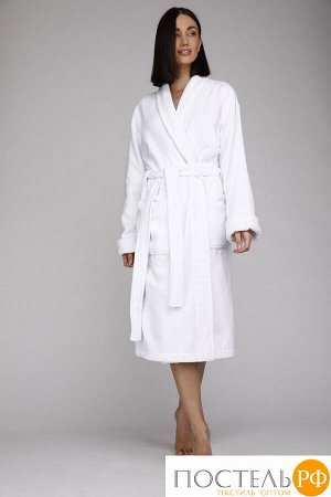 Махровый халат №703, качество Ринг р-р: S(42-44), цв. белый