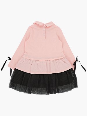 Платье (98-122см) UD 7312(1)роз/черн меланж
