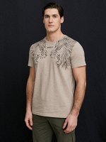 Фуфайка (футболка) муж BeGood SS21MJ231 Safari бежевый меланж