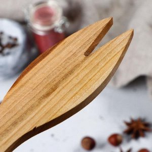 Лопатка для салата деревянная "Люкс", 20х5 см, массив черешни