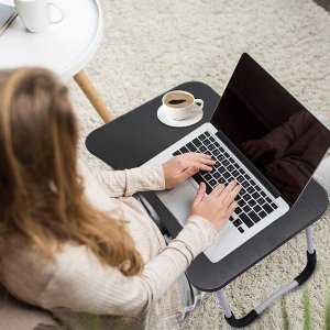 Универсальный складной столик для завтрака с подставкой и ножками Bed Desk With Holder Small