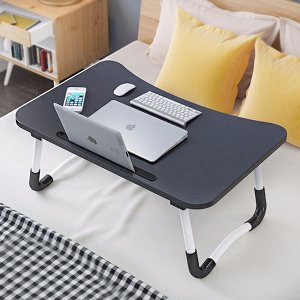 Универсальный складной столик для завтрака с подставкой и ножками Bed Desk With Holder Small