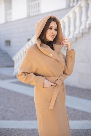 Пальто женское демисезонное 22950  (кэмел)