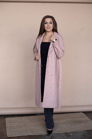 Пальто женское демисезонное 21820  (розовый)