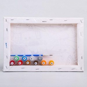 Картина по номерам для детей «Молния Маккуин и Мэтр» 20x30 см, Тачки