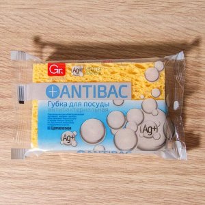 Губка целлюлозная с мягким абразивом Antibac Soft, 10?7?2 см, 1 шт
