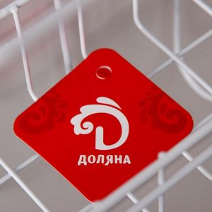 Полка для кухни подвесная Доляна, белая