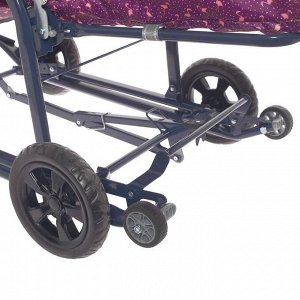 Санки-коляска «Ника детям 8-1», с фламинго сливовый