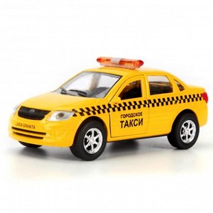 Машина «Такси. Автоваз Лада Гранта», открываются двери, инерционная, 12 см