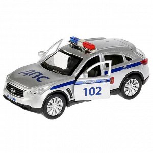Машина металлическая Infiniti Q*70 «Полиция», открывающиеся двери, инерционная, 12см