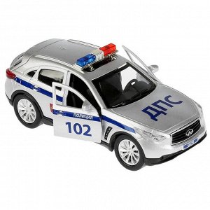 Машина металлическая Infiniti Q*70 «Полиция», открывающиеся двери, инерционная, 12см