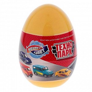Машинка металлическая «УАЗ, Лада», меняет цвет в воде, в яйце 7,5 см, МИКС