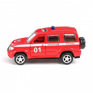 Машина металлическая «Пожарная служба», масштаб 1:50, инерция