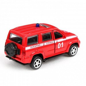Машина металлическая «Пожарная служба», масштаб 1:50, инерция