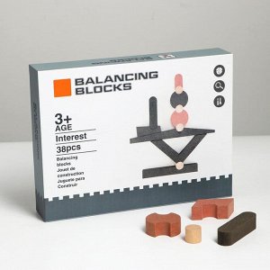 Развивающая игра балансир "Блоки" 27,3х5,2х20,5 см