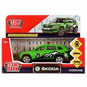 Машина металлическая «Skoda Kodiq спорт» 12 см, открывающиеся двери и багажник, инерционная